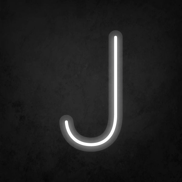 LED Neon Sign - Alphabet - J Small