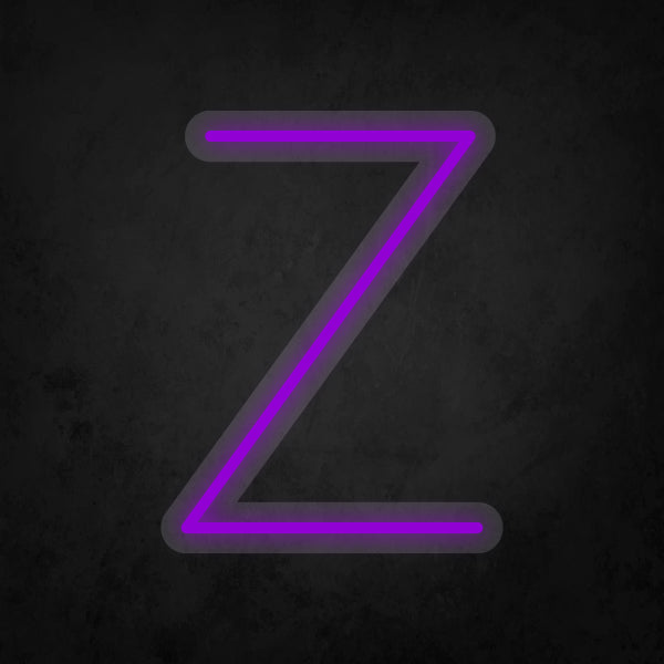 LED Neon Sign - Alphabet - Z Small