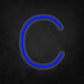 LED Neon Sign - Alphabet - C Small