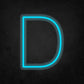 LED Neon Sign - Alphabet - D Small