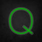 LED Neon Sign - Alphabet - Q Small