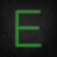LED Neon Sign - Alphabet - E Small