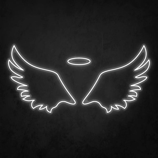 LED Neon Sign - Angel Wings Small