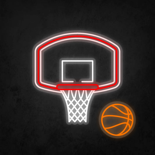 LED Neon Sign - Basketball Hoop