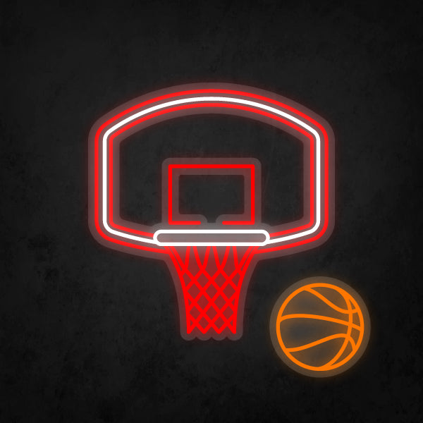 LED Neon Sign - Basketball Hoop