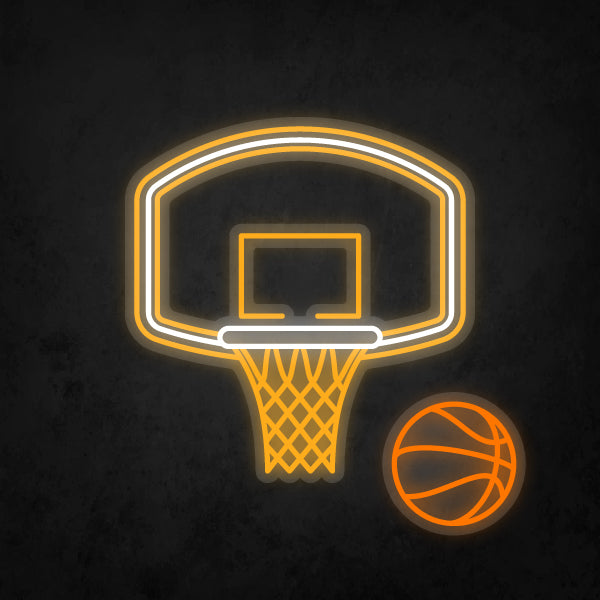 LED Neon Sign - Basketball Hoop