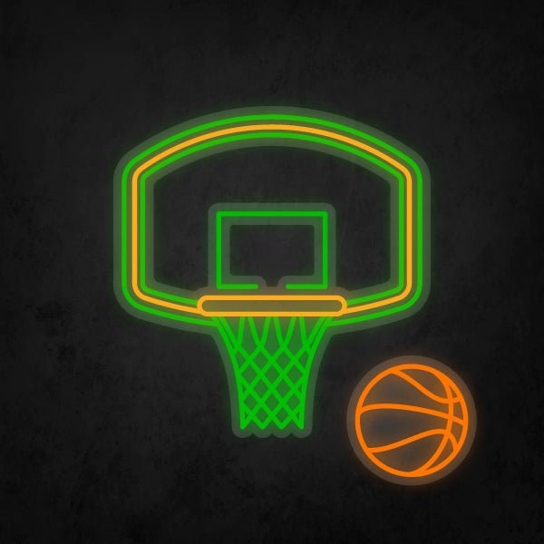 LED Neon Sign - Basketball Hoop