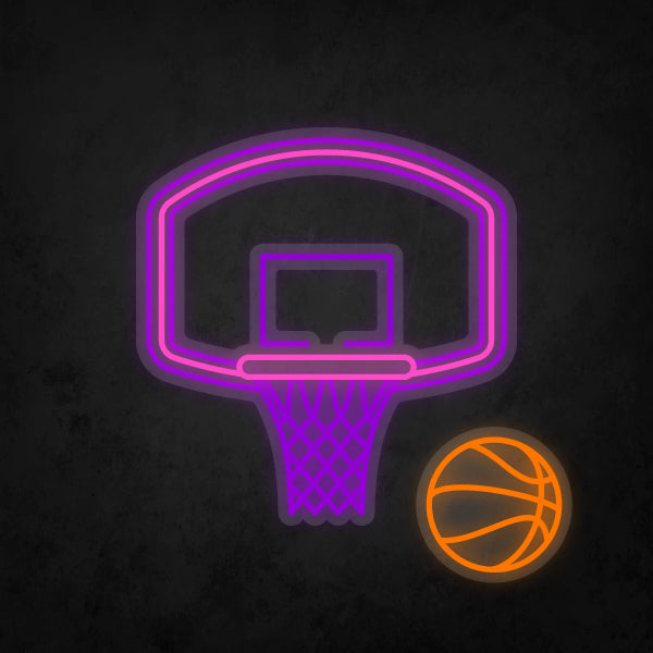 LED Neon Sign - Basketball Hoop