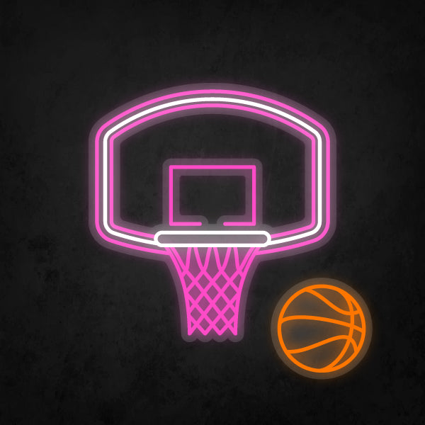 LED Neon Sign - Basketball Hoop