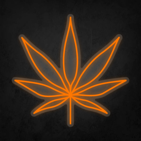 LED Neon Sign - Cannabis Leaf