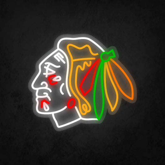 LED Neon Sign - NHL - Chicago Blackhawks