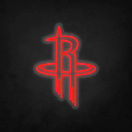 LED Neon Sign - NBA - Houston Rockets - Small