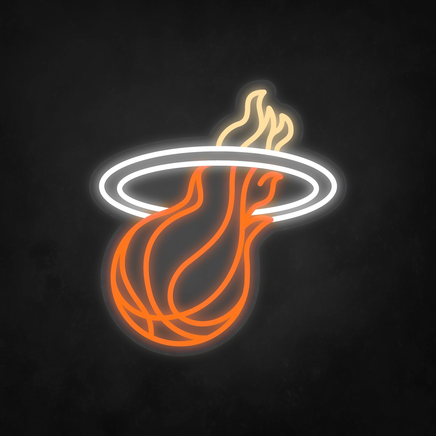 LED Neon Sign - NBA - Miami Heat - Small