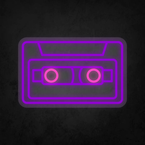 LED Neon Sign - Music Cassette Tape