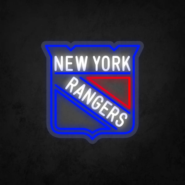 LED Neon Sign - NHL - New York Rangers