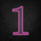 LED Neon Sign - Number - 1