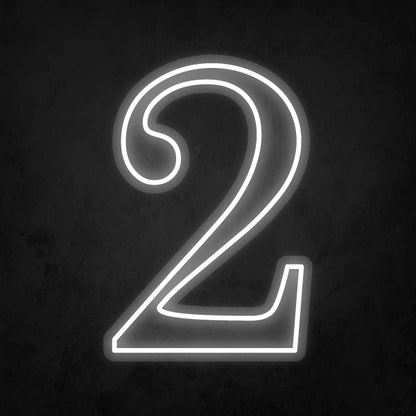 LED Neon Sign - Number - 2