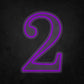 LED Neon Sign - Number - 2