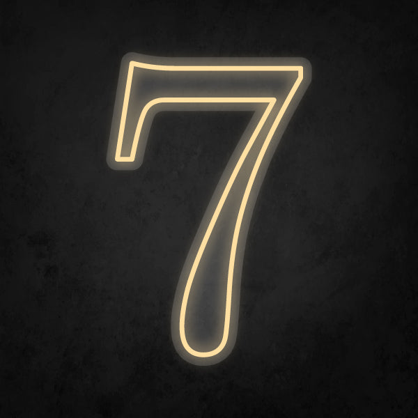 LED Neon Sign - Number - 7