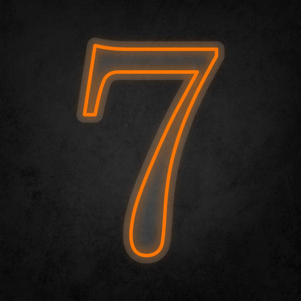 LED Neon Sign - Number - 7