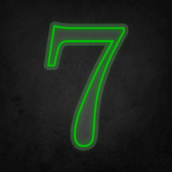 LED Neon Sign - Number - 7