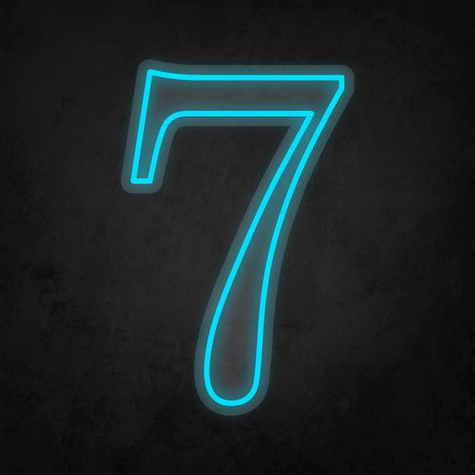LED Neon Sign - Number - 7
