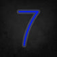 LED Neon Sign - Number - 7 Small