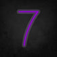 LED Neon Sign - Number - 7 Small
