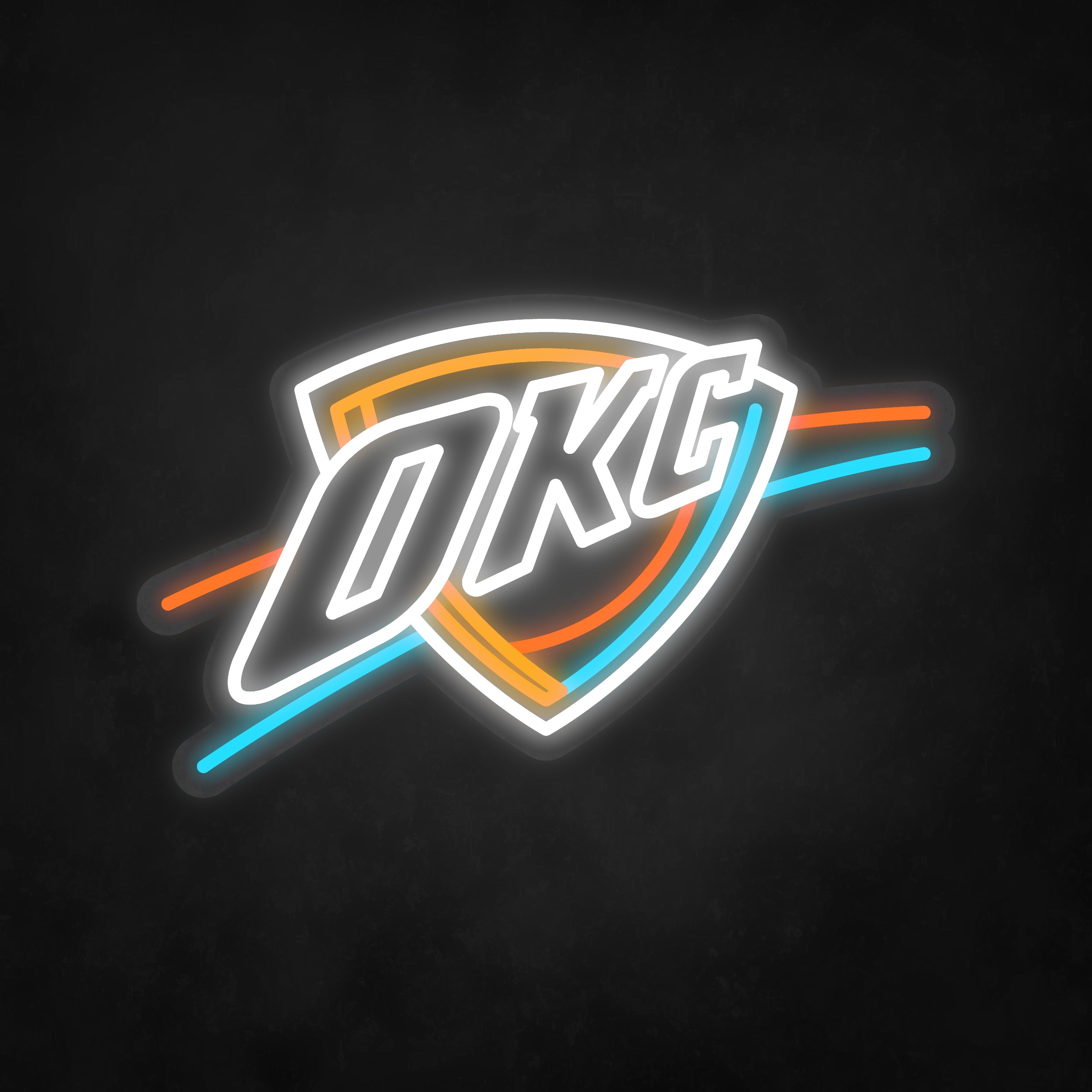 LED Neon Sign - NBA - Oklahoma City Thunder - Small – Self Signs