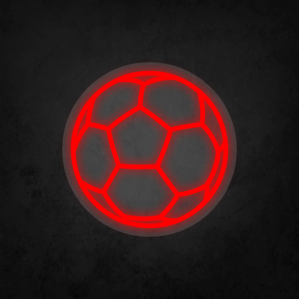 LED Neon Sign - Soccer Ball Small