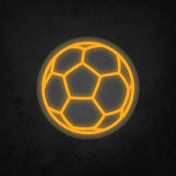 LED Neon Sign - Soccer Ball Small