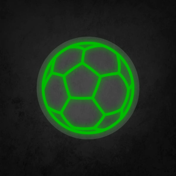 LED Neon Sign - Soccer Ball Small