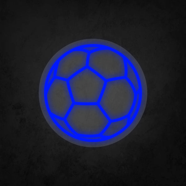 LED Neon Sign - Soccer Ball Small