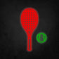 LED Neon Sign - Tennis Racket and Ball