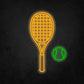 LED Neon Sign - Tennis Racket and Ball