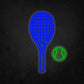 LED Neon Sign - Tennis Racket and Ball