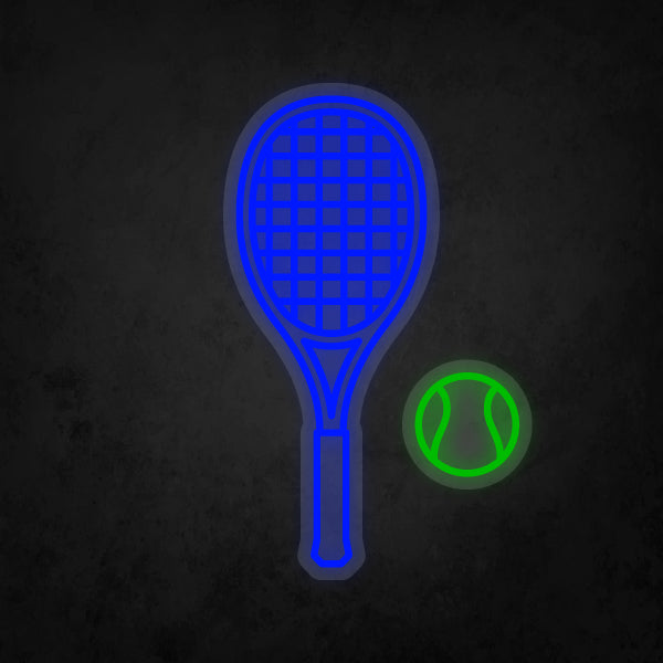 LED Neon Sign - Tennis Racket and Ball