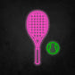 LED Neon Sign - Tennis Racket and Ball